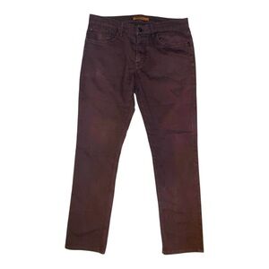 🧨 Joe’s Jeans Burgundy Men’s Denim Sz 34‎ | Straight Leg Street Luxe